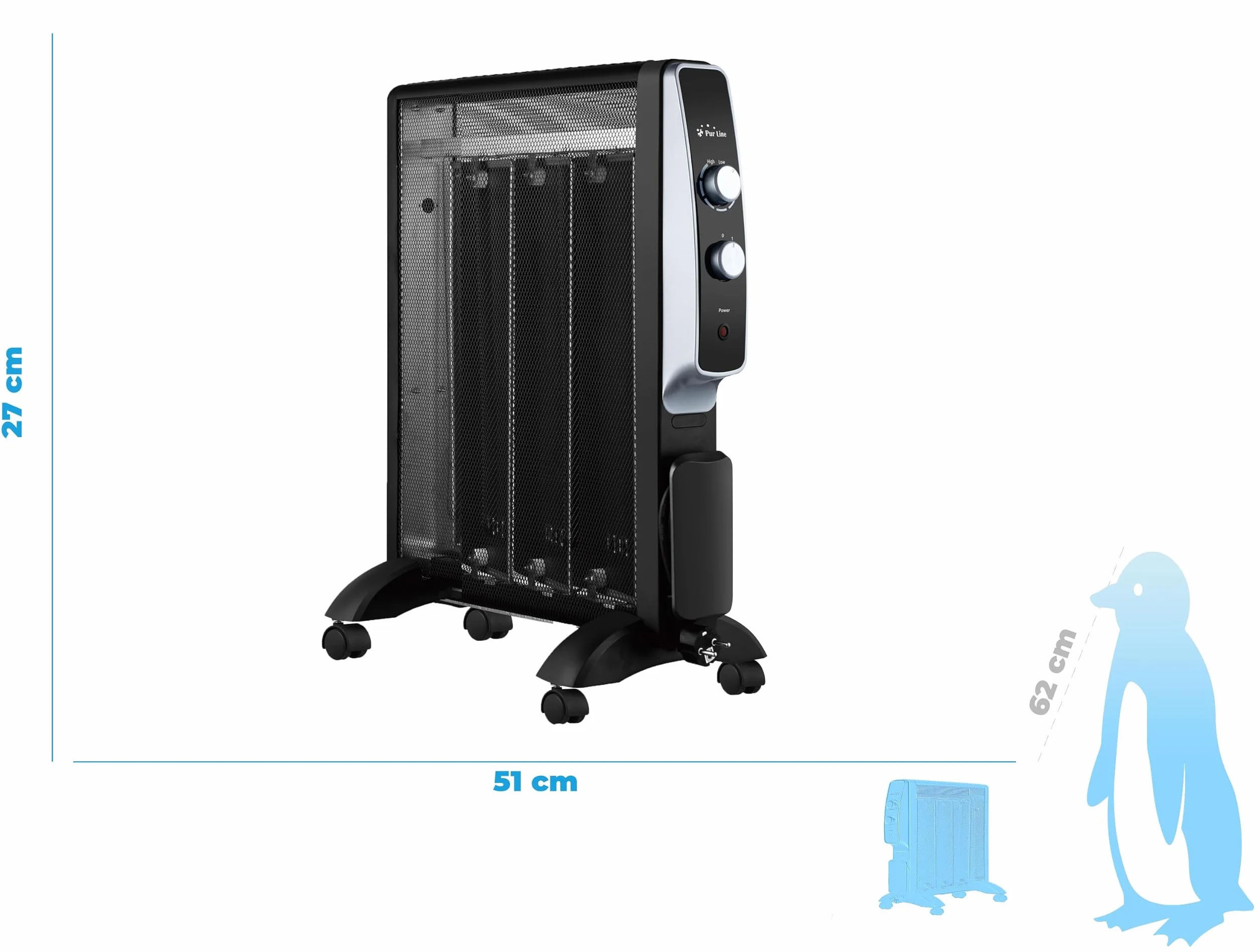 Purline Calentador eléctrico - 1500W