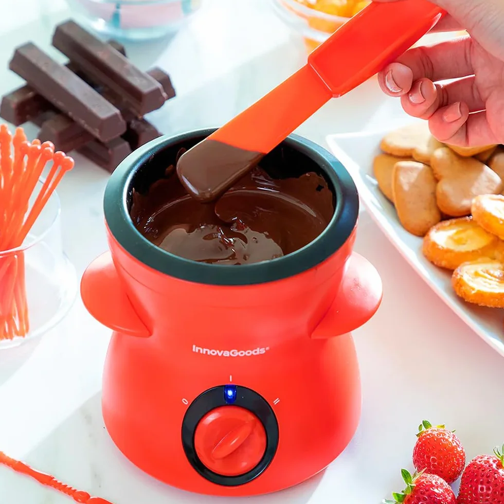 InnovaGoods® Fonlat Fondue de Chocolate con Accesorios, Elegante para Hogar y Fiestas