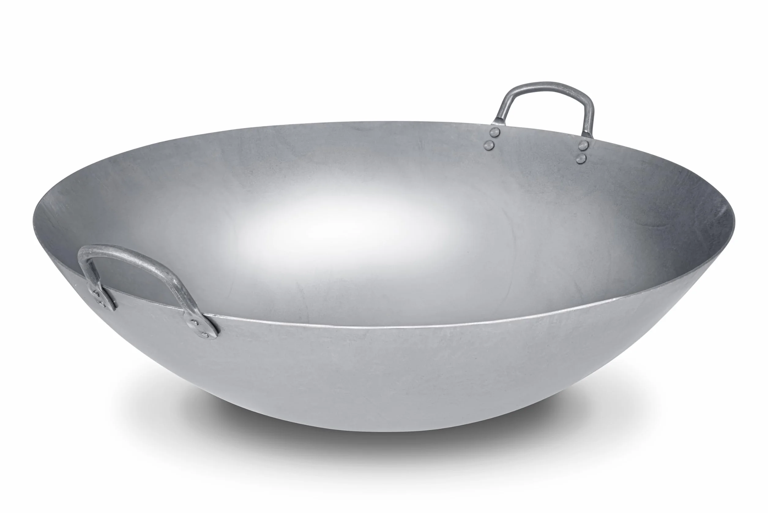 Craft Wok Wok extragrande 53,3 cm de acero al carbono martillado a mano estilo cantón de 21 pulgadas (parte inferior redonda) / 731W194X