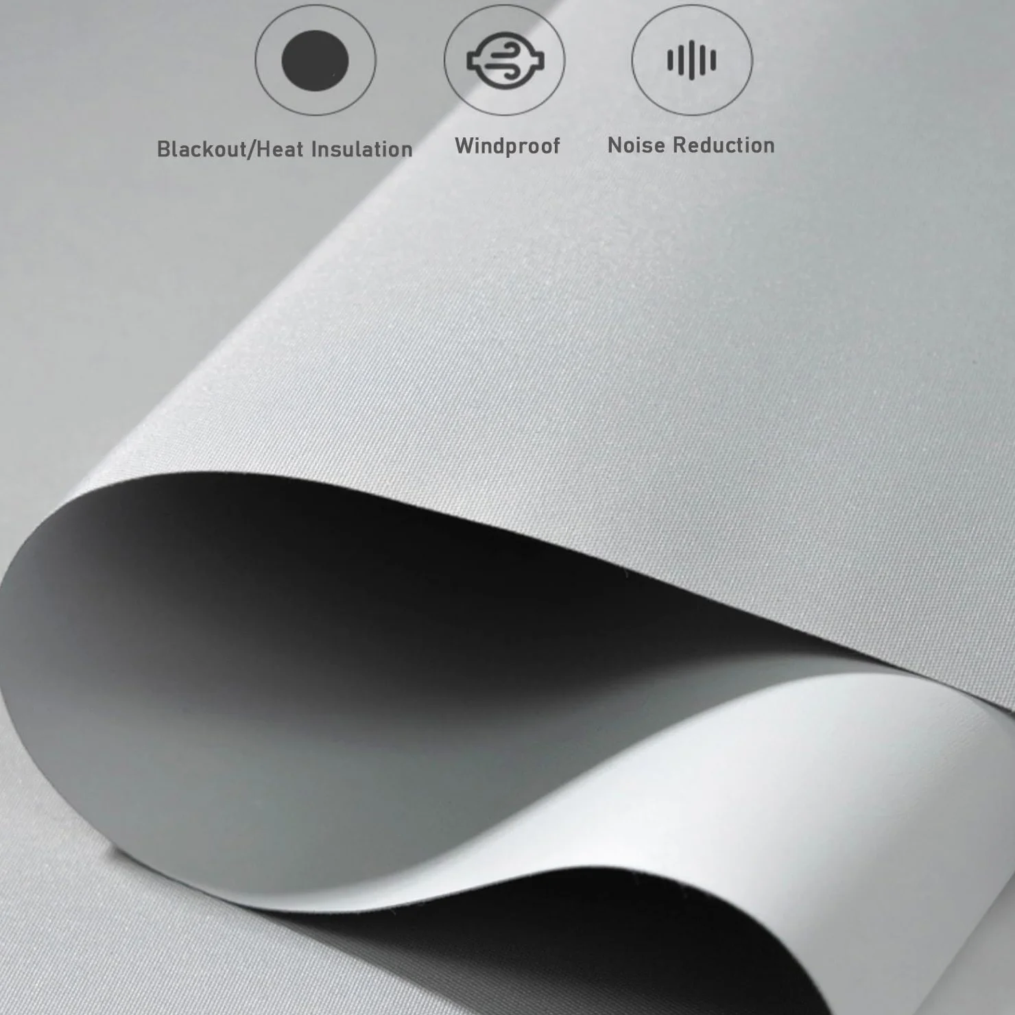 Estor Opaco Sin Perforación,Persiana Enrollable Blackout para Ventanas de Interior,Tela Poliéster Gris,Térmico,Privacidad,para Casa,Oficina,Personalizada,Ancho x Alto（90W x 120H cm）
