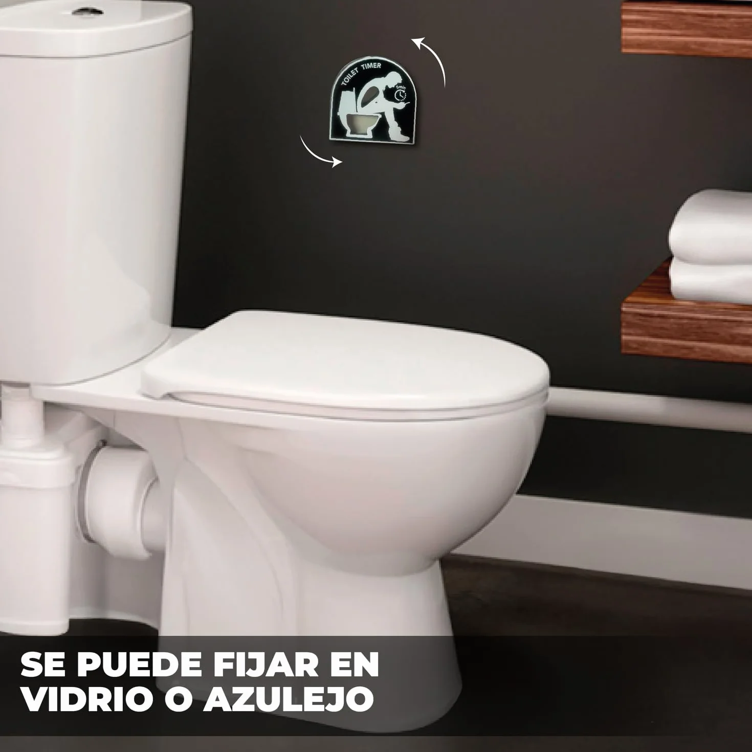 Temporizador Divertido para el Inodoro de 5 Minutos con Ventosa OriginalCorner®