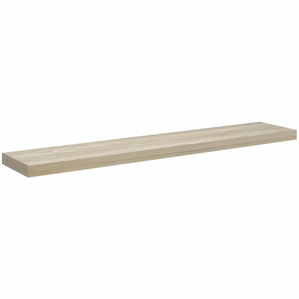 Estantería flotante de madera de roble, 120 x 23,5 cm, tablero de fibra de densidad media con marco de metal, montaje invisible, soporta hasta 10 kg, ahorra espacio para salón, pasillo o