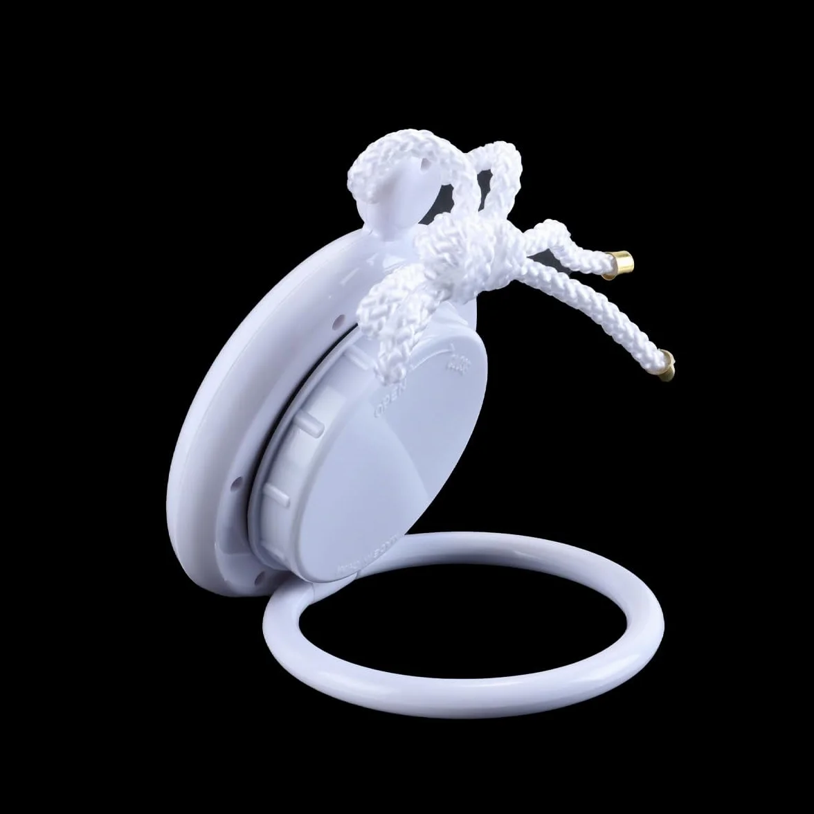 Reloj colgante digital para baño resistente al agua blanco pequeño