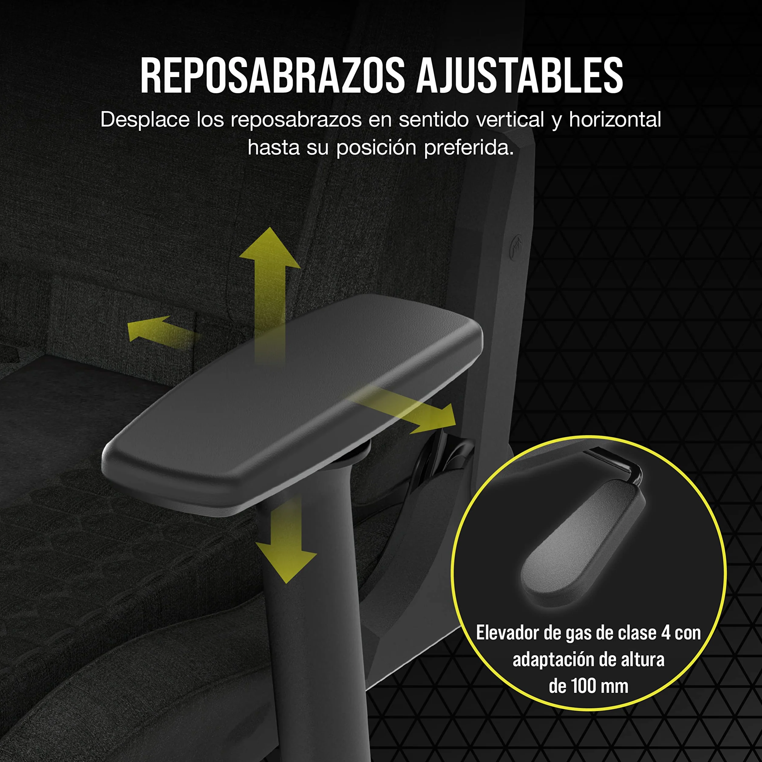 Corsair TC100 Relaxed Silla para Juegos - Negro | Fabric, Diseño Inspirado en Las Carreras, Cojín lumbar, Almohada Cervical Extraíble de Espuma Viscoelástica