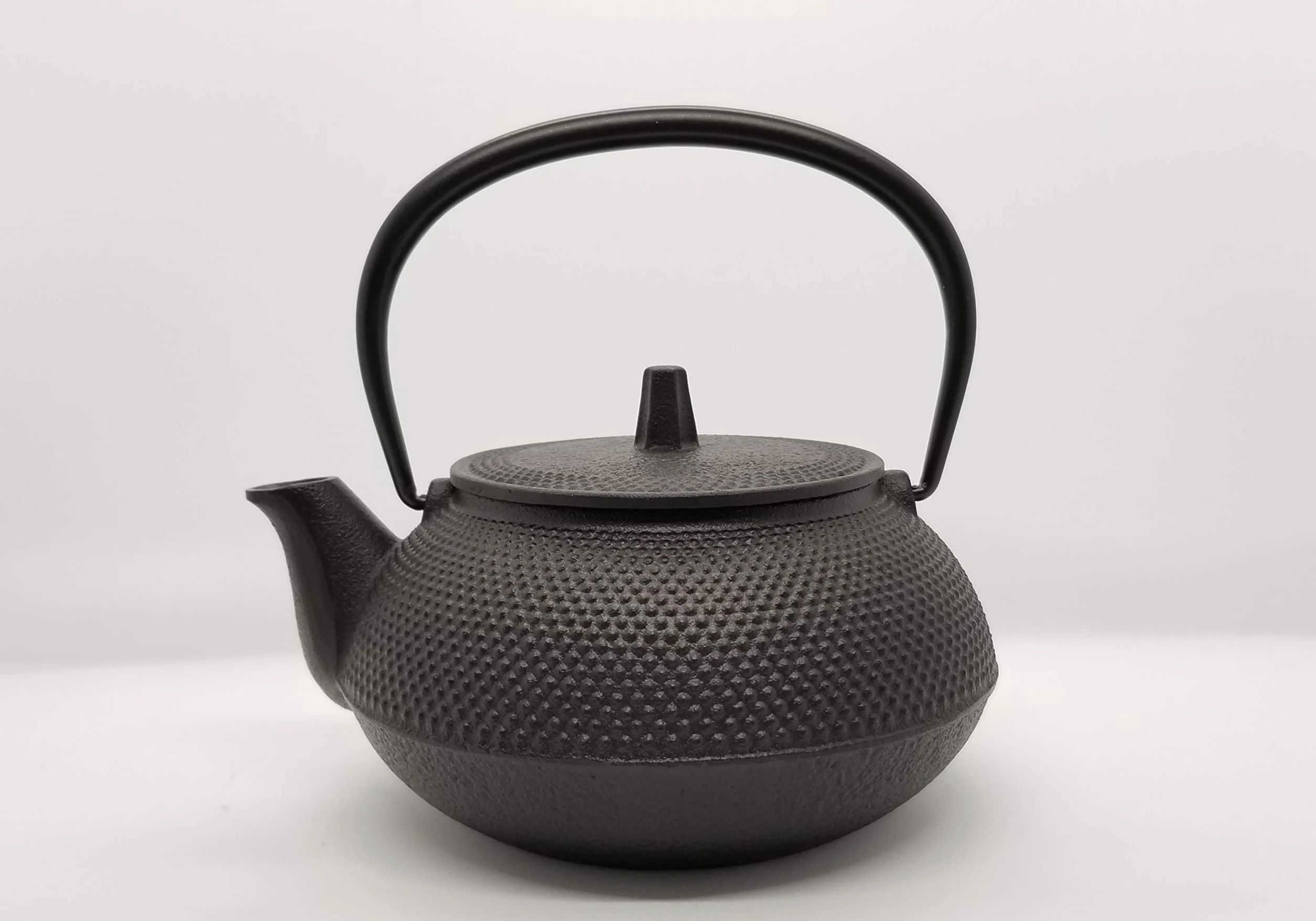 NAMBU TEKKI Nanbu 12802 - Tetera de Hierro Fundido con Textura, no esmaltada, Color Negro