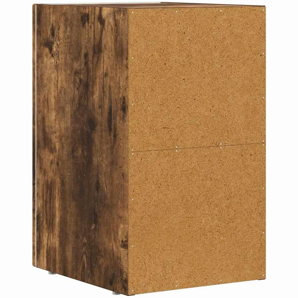 Mesita de noche moderna de madera de 29,5 x 35 x 50 cm con estantes para almacenamiento, diseño neutro para dormitorio, fácil limpieza y montaje