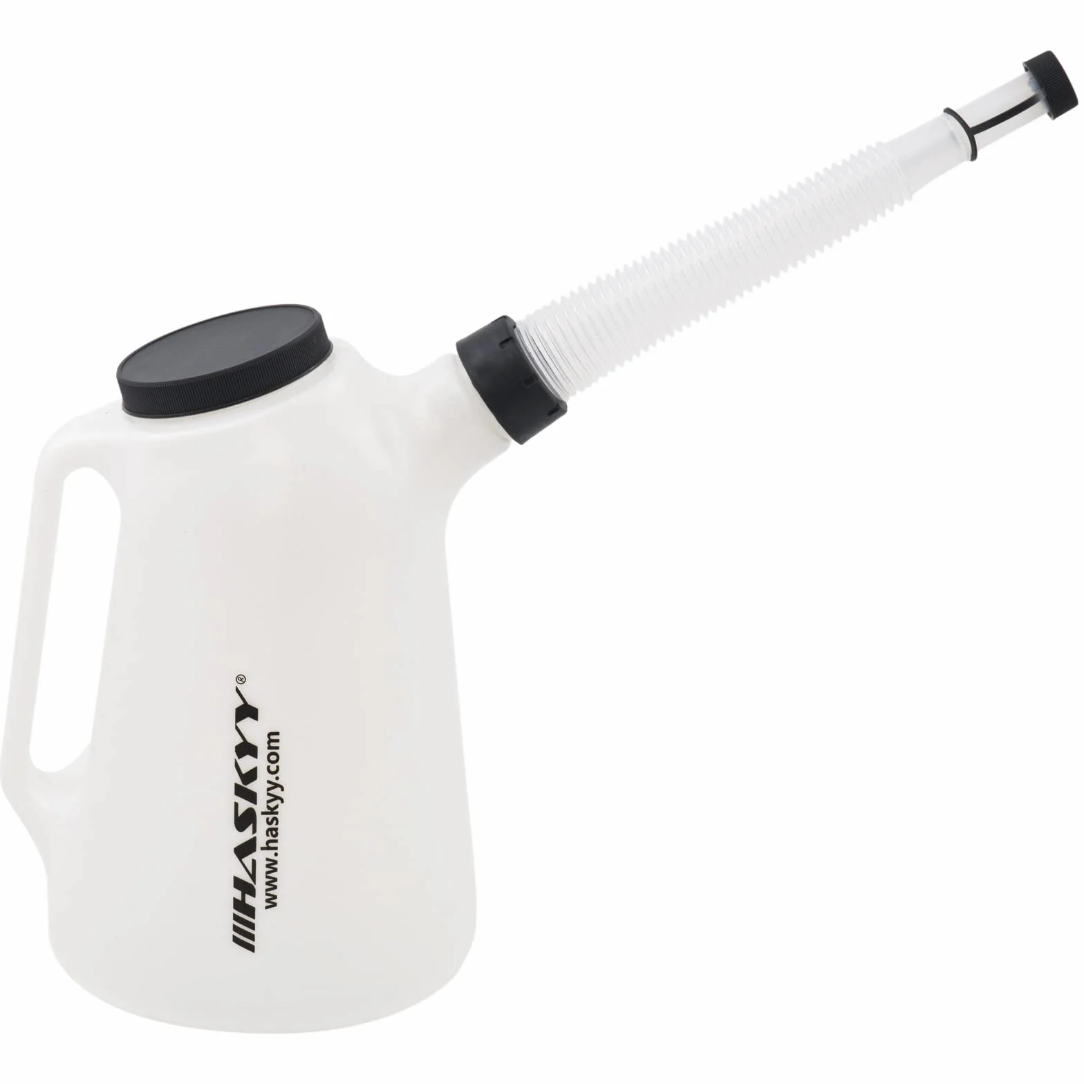HASKYY Jarra Medidora Aceite Agua 5 L Blanco