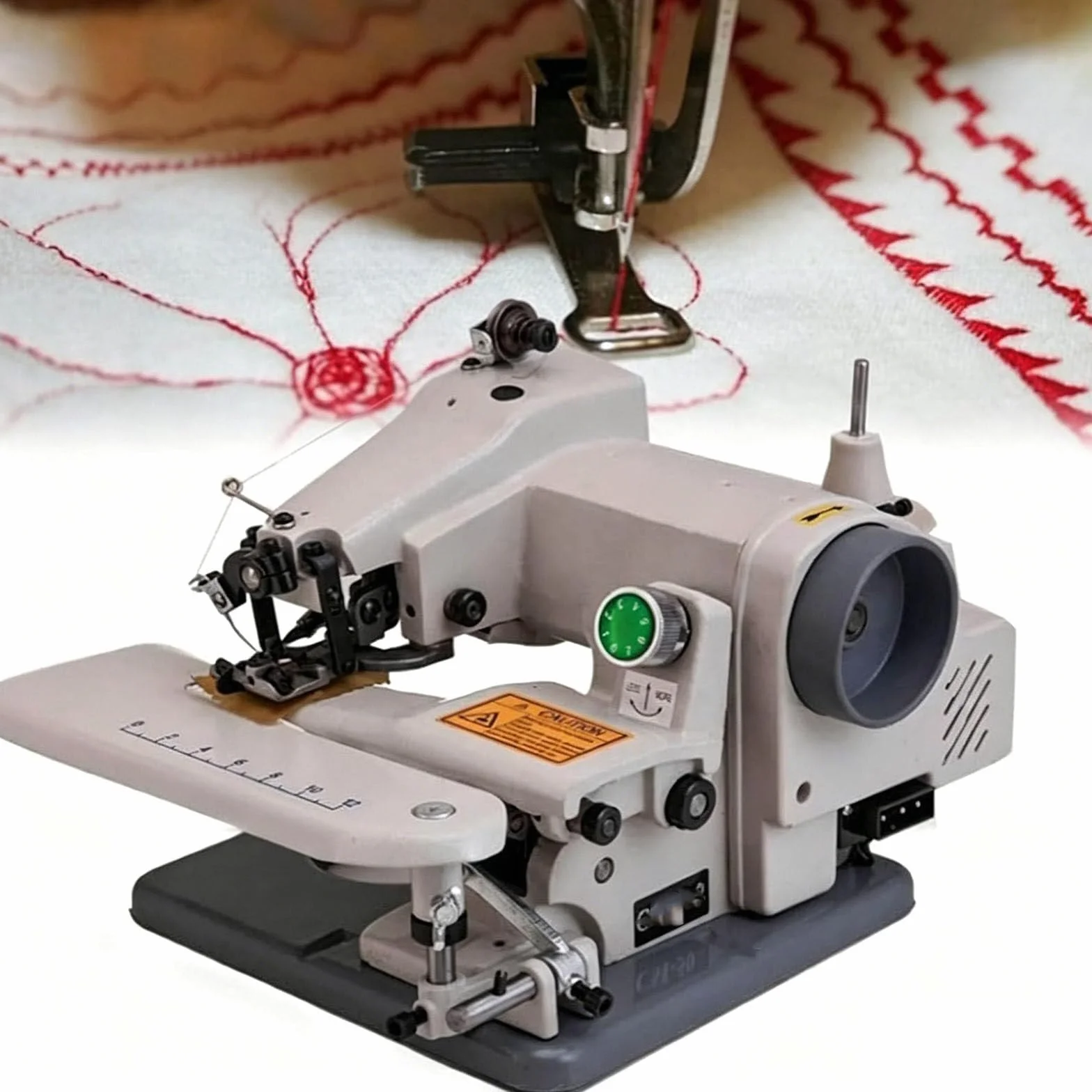 Máquina de coser de punto ciego, máquina de dobladillo portátil, 1200 SPM, relación de puntada ajustable 1:1 a 2:1, ideal para costuras invisibles y acabado profesional