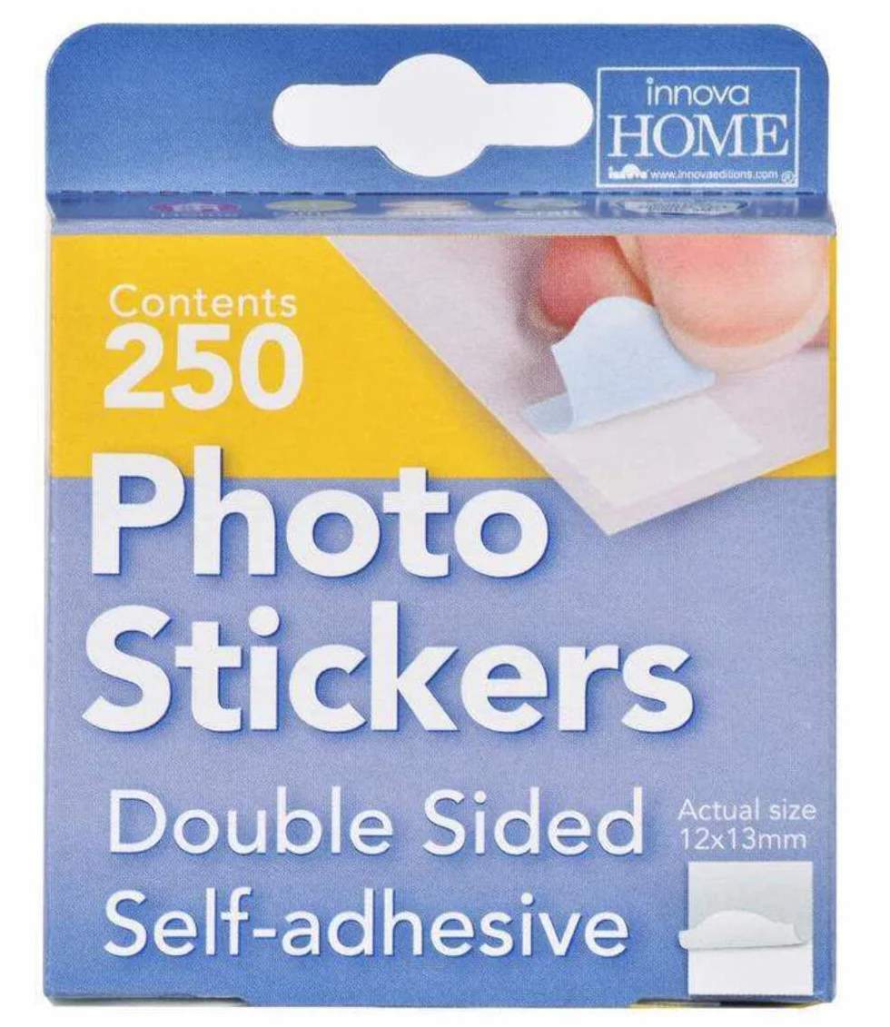 Grupo Erik Adhesivos doble cara para fotos - Pack de 250 unidades