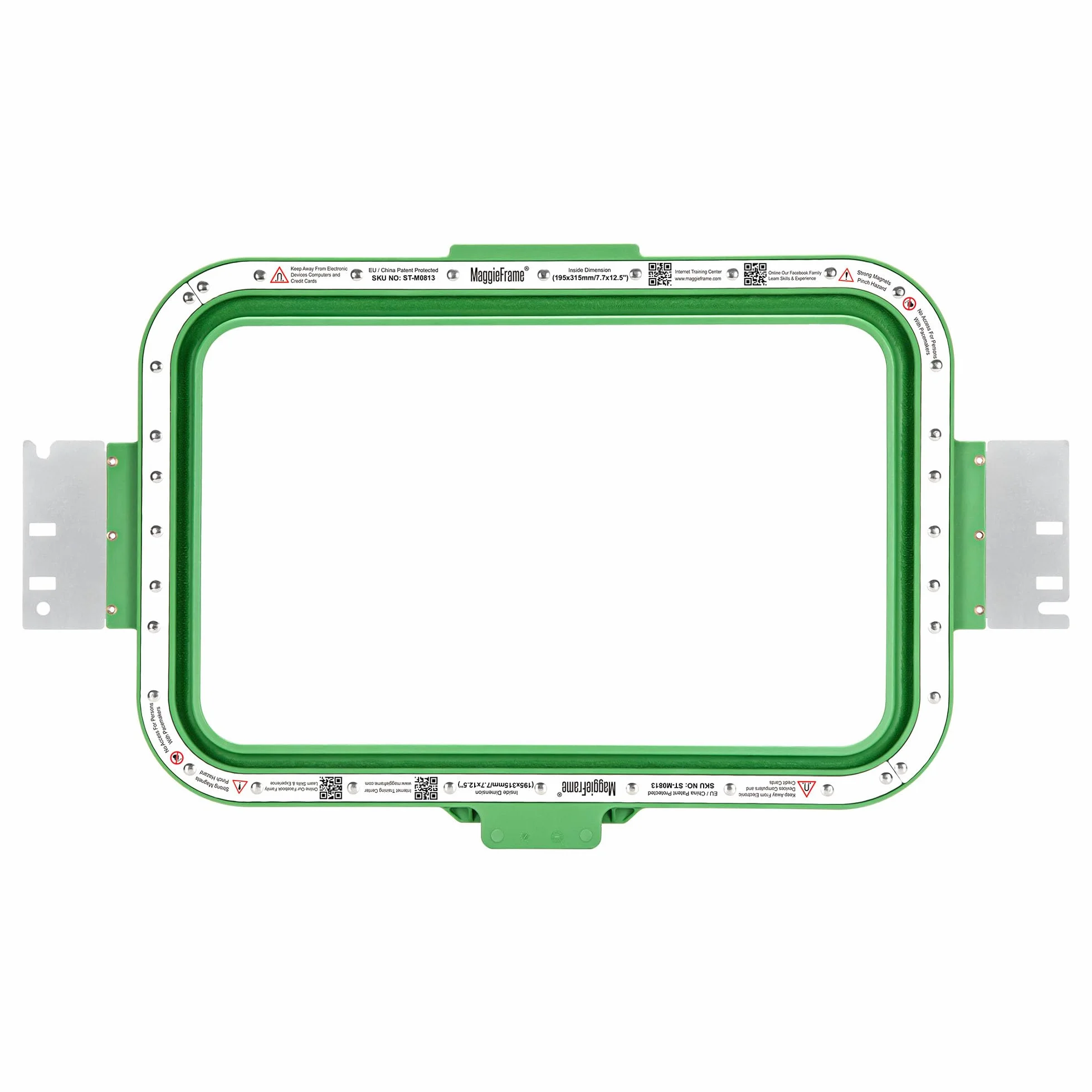 Brewland Bastidor de bordado magnético 195x315mm para BAI V22 V22-2 M22 | Compatible con BAI KESI 1204/1504, KESI 1206/1506, KESI 1208/1508; 7.7x12.5inch