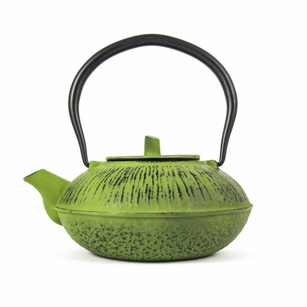 Tetera Hierro Fundido Ondulada Verdes 1L – Verde – 1L