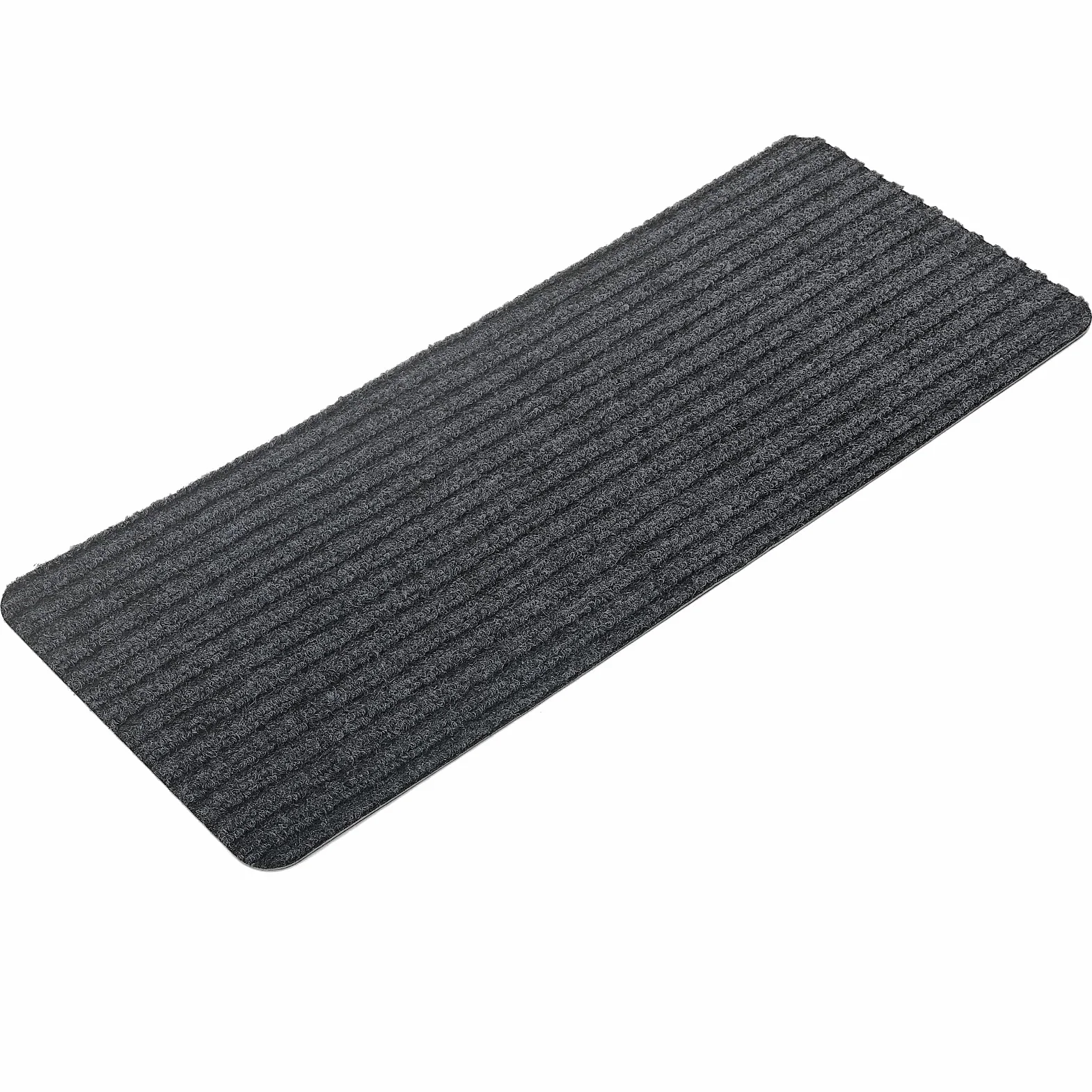 Alfombrillas para Escaleras Antideslizantes, 15 Alfombrillas Autoadhesivas Escalones Interiores, Recortables y Reutilizables - Protección para Mascotas, Mayores, Niños (Gris Oscuro, 76x20 cm)