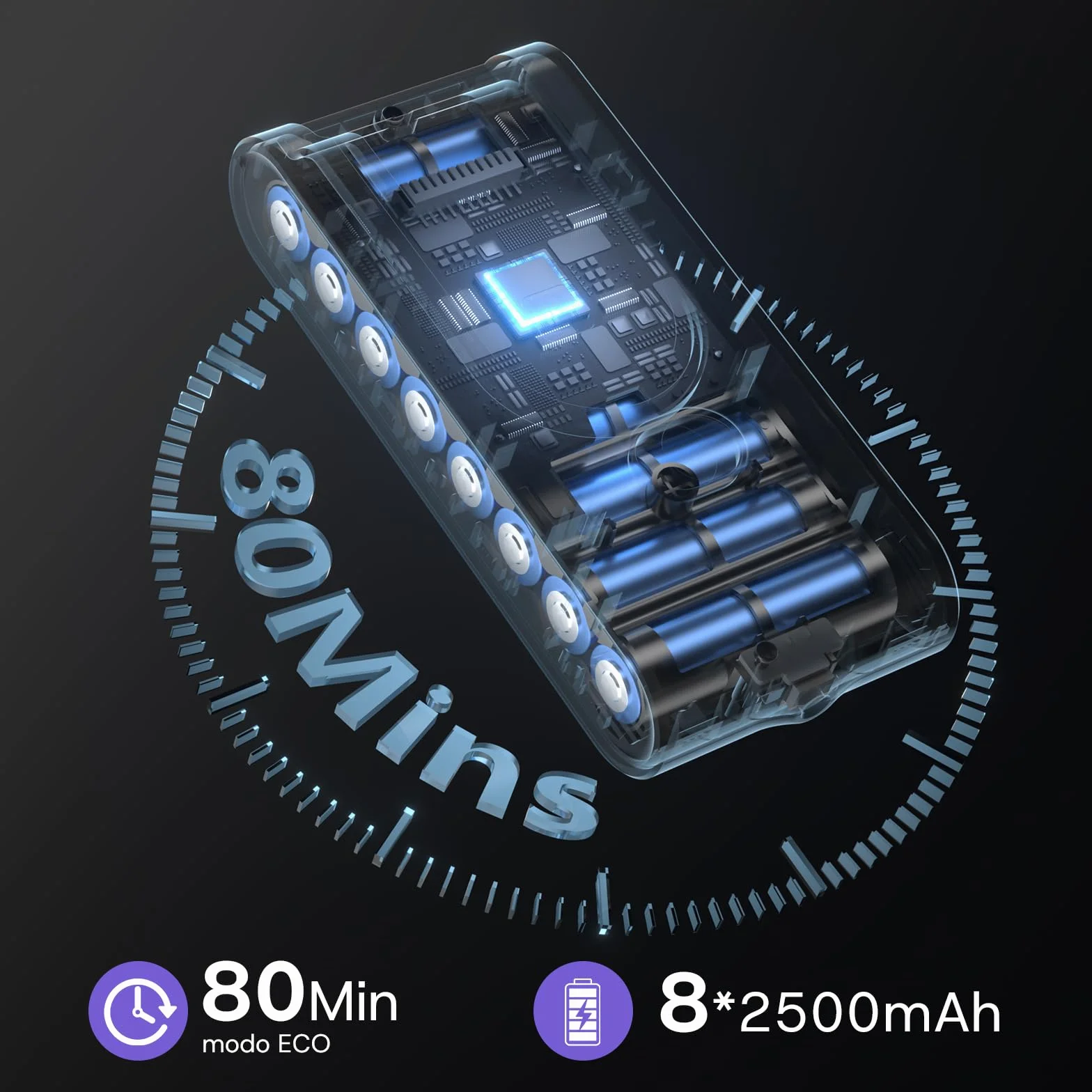 V16 Aspiradora sin Cable 55Kpa/600W/80Mins, Aspirador Escoba sin Cable con Pantalla Táctil LED, Modo Automático, Aspirador Inalámbrico Antienredo para Suelo Alfombra Pelos de Animales