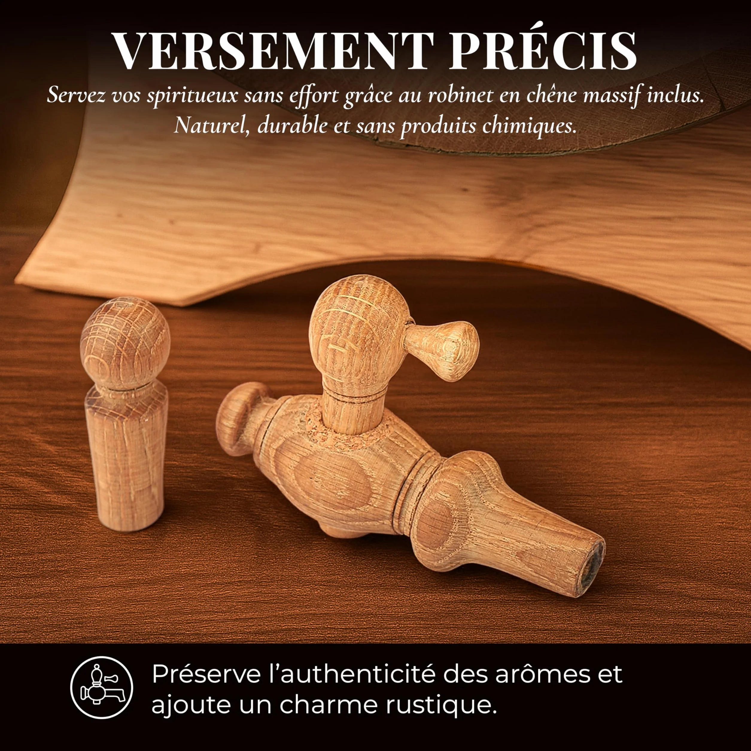 MB Manufaktura Barril de Madera Natural Roble para Whisky, Vino, Licor (pequeño y grande 5 litros)