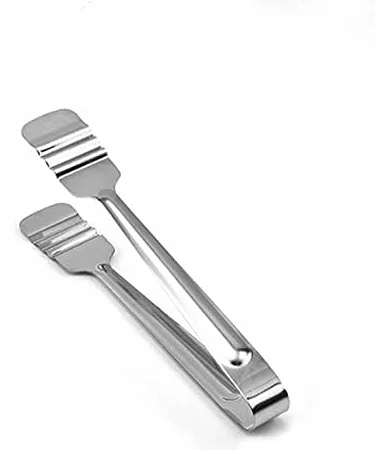 Pinzas para Servir， Tijeras de Cocina de Acero for cocinar, Barbacoa, Servir y Buffet. Tamaño: 22,2 cm.
