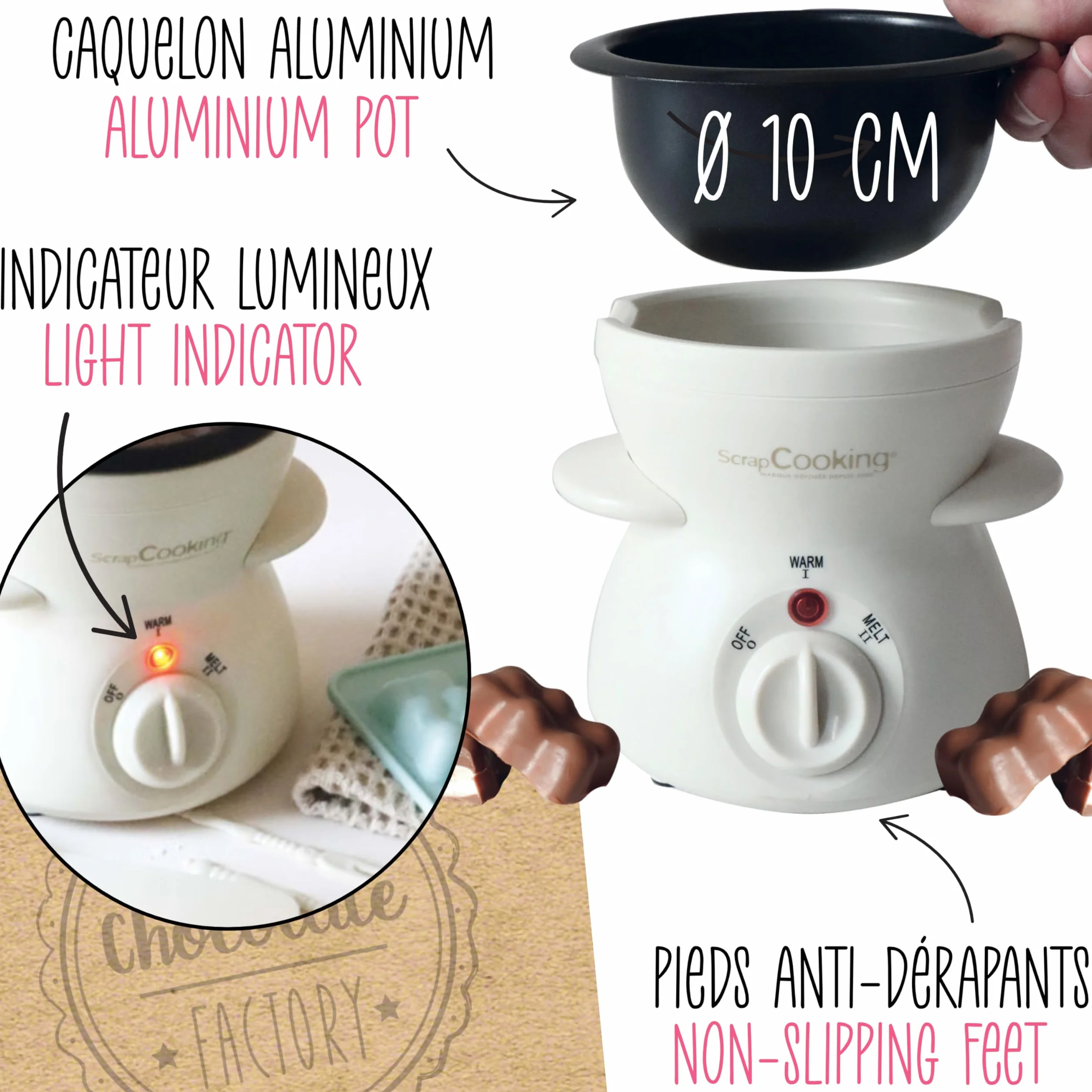 Máquina Fondue de Chocolate Chocolate Factory Eléctrica 2-4 Personas
