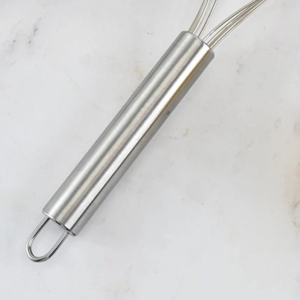 Batidor Varillas Cocina Batidor De Huevos De Acero Inoxidable En Forma De Abanico, Herramienta For Hornear, Varilla Agitadora Manual Multifunción Barillas Batir Batidor De Huevo(6.8x26.7cm)