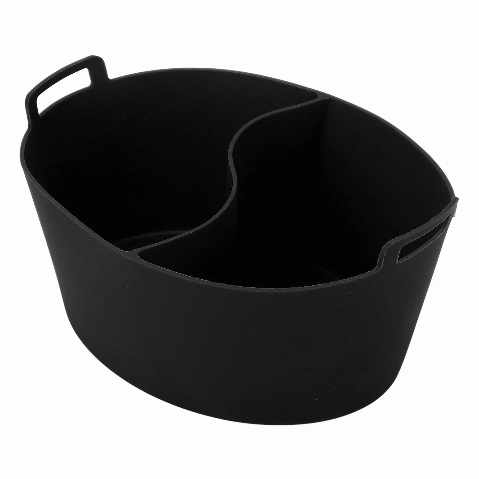 Revestimiento de Olla de Cocción Lenta, Silicona de Grado Alimenticio, Resistente a Fugas, Resistente Al Calor, Divisor de Olla (Negro)
