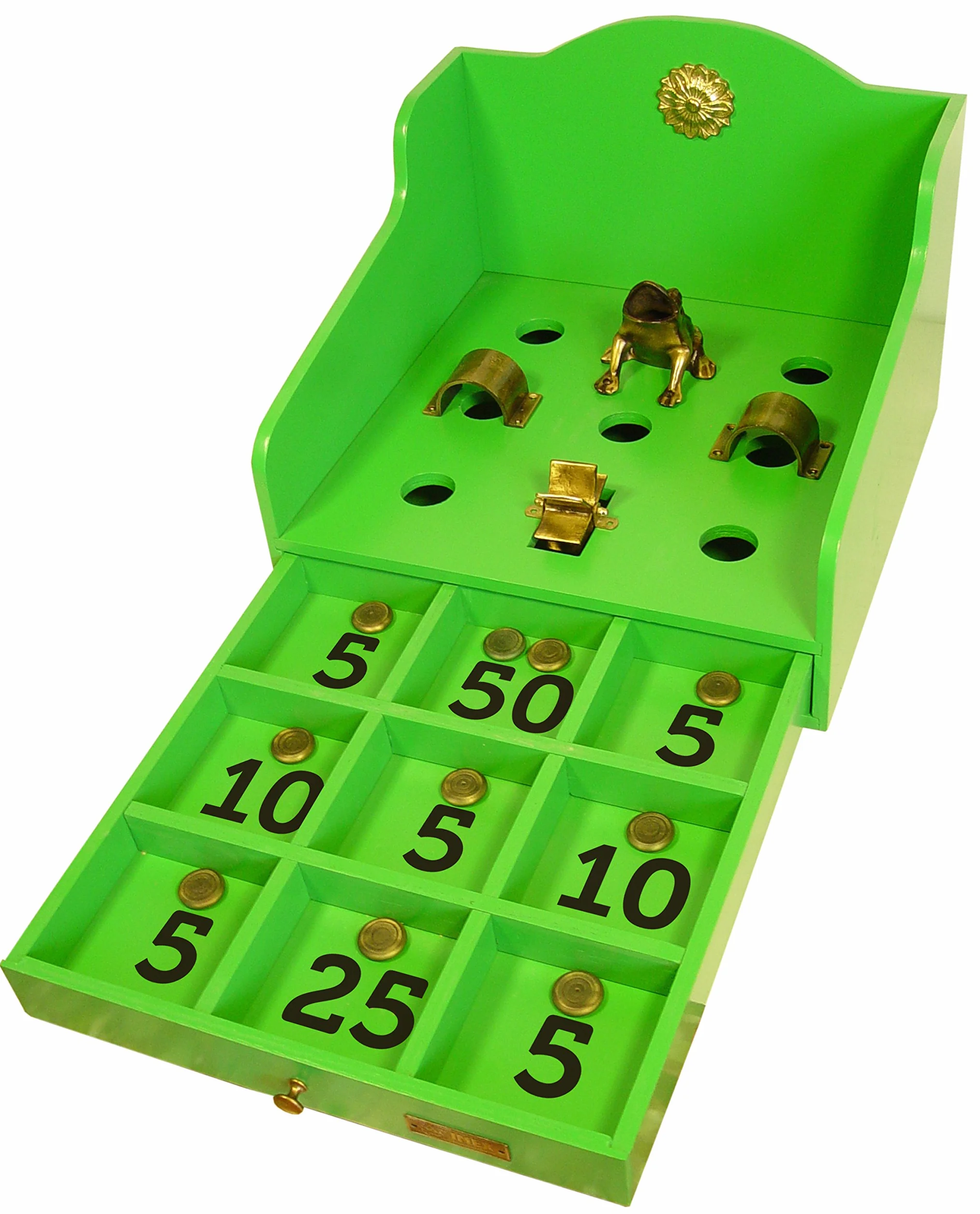 IMEX EL ZORRO 71758 Sobremesa Juego Rana Madera, Verde, M