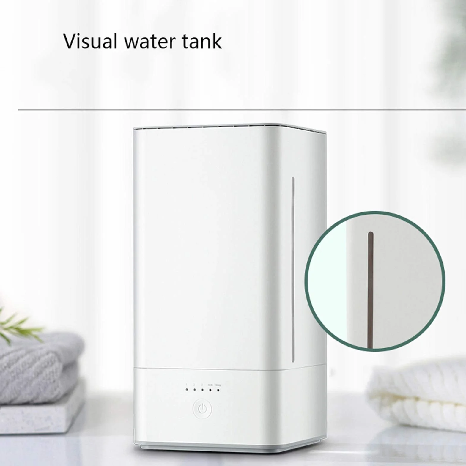 Humidificadores para dormitorio Humidificadores de llenado superior, humidificador de aire silencioso de 36 dB, humedad constante inteligente y apagado automático sin agua, humidificador con niebla fr