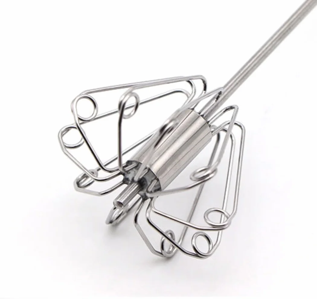 Batidor Varillas Cocina Batidora Manual De Acero Inoxidable For El Hogar, Batidor De Huevos, Espumador De Leche, Herramienta Multifunción, Utensilios De Cocina Barillas Batir Batidor De Huevo(White)