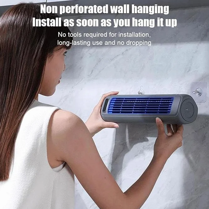 Aire Acondicionado, Ventilador Enfriador de Aire, Ventilador inalámbrico portátil, Enfriador de Aire para habitación, Patio, Oficina e Interiores, con 3 velocidades y Pan