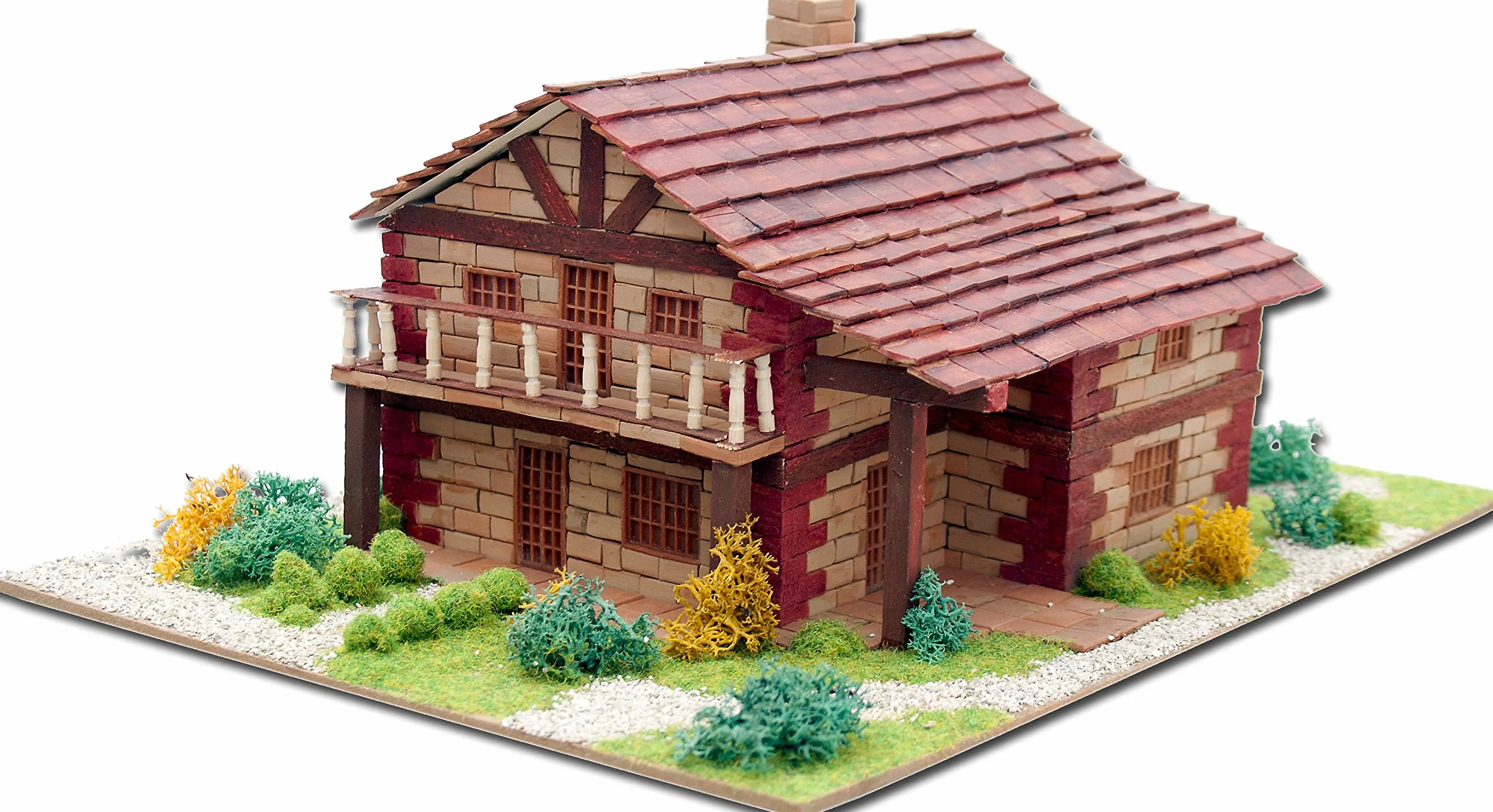 Keranova- Kit de cerámica Casa Montañesa, Color marrón (30215) , color/modelo surtido