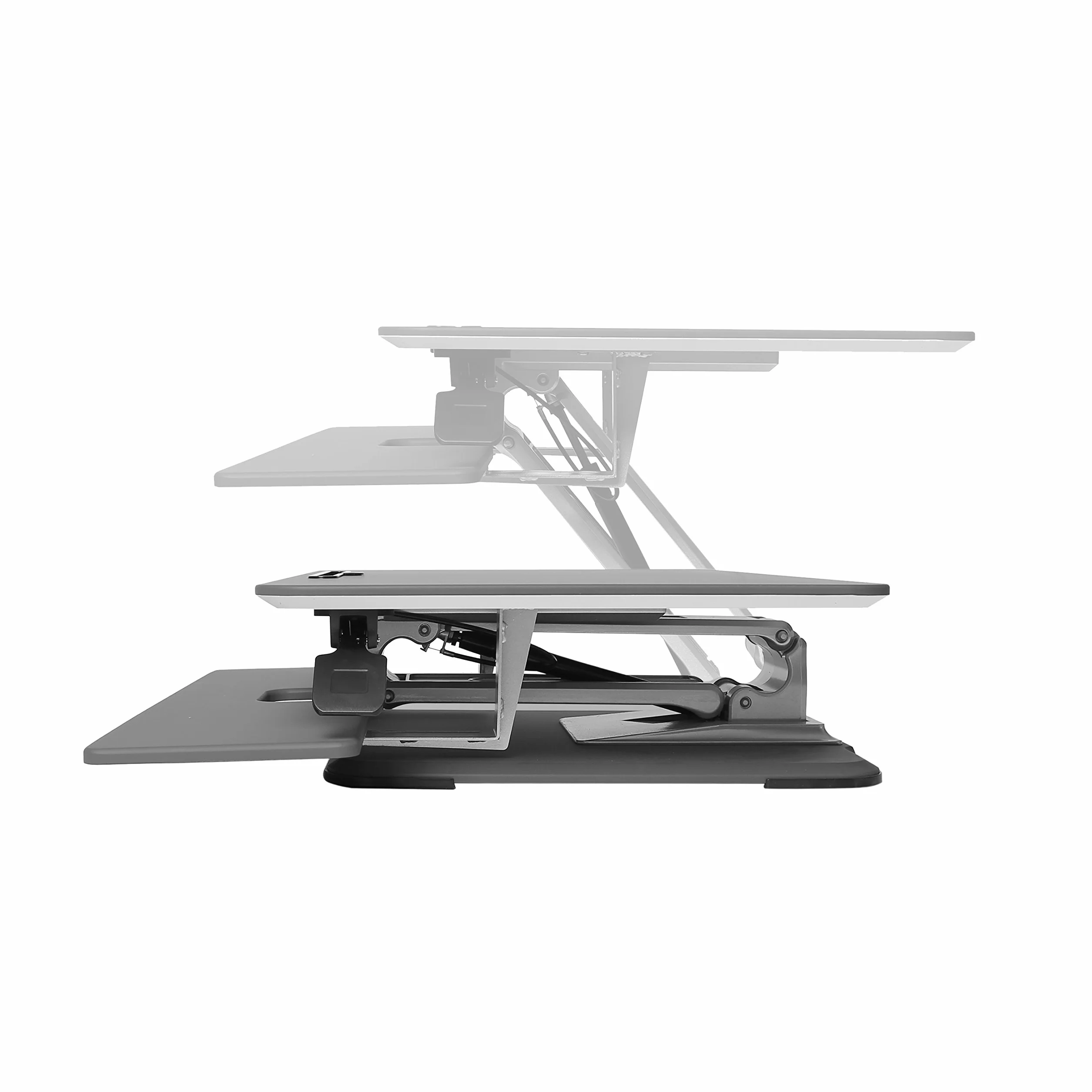 Seville Classics Elevador convertidor de Escritorio de pie, Acero, Negro, 78 cm x 52 cm