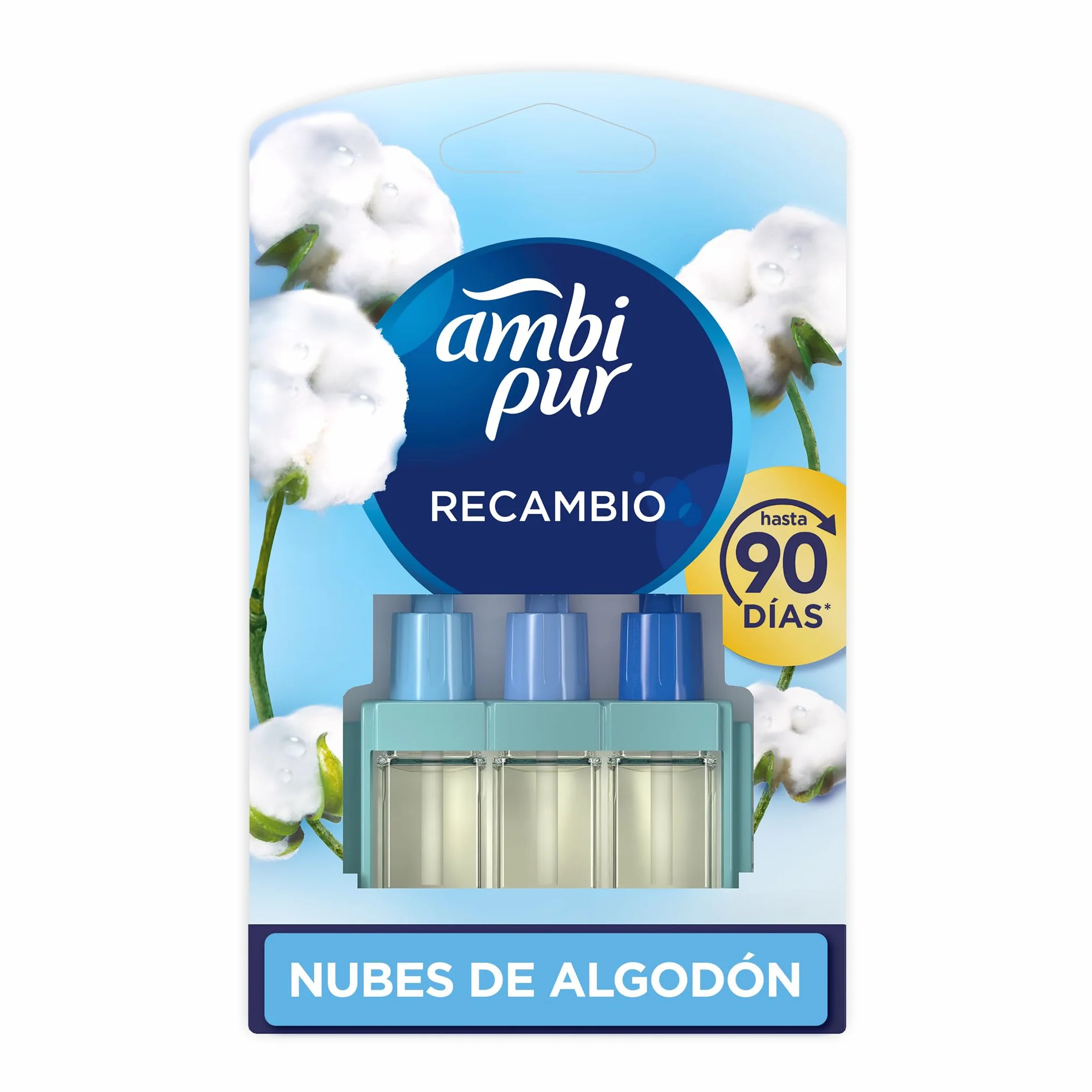 AMBIPUR 3Volution Nubes de Algodón Recambio Ambientador Eléctrico 20 ml