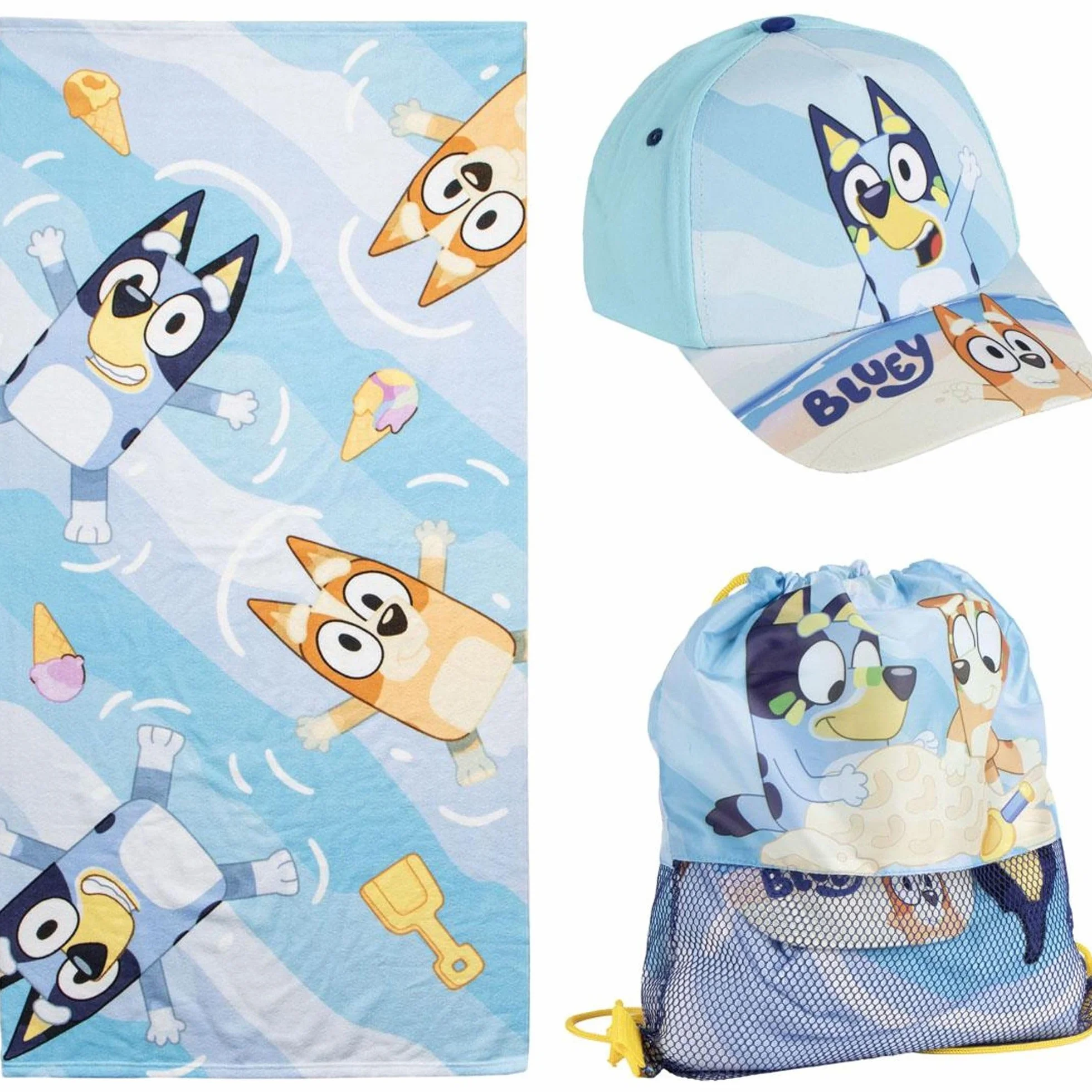 Toalla de baño Bluey Azul