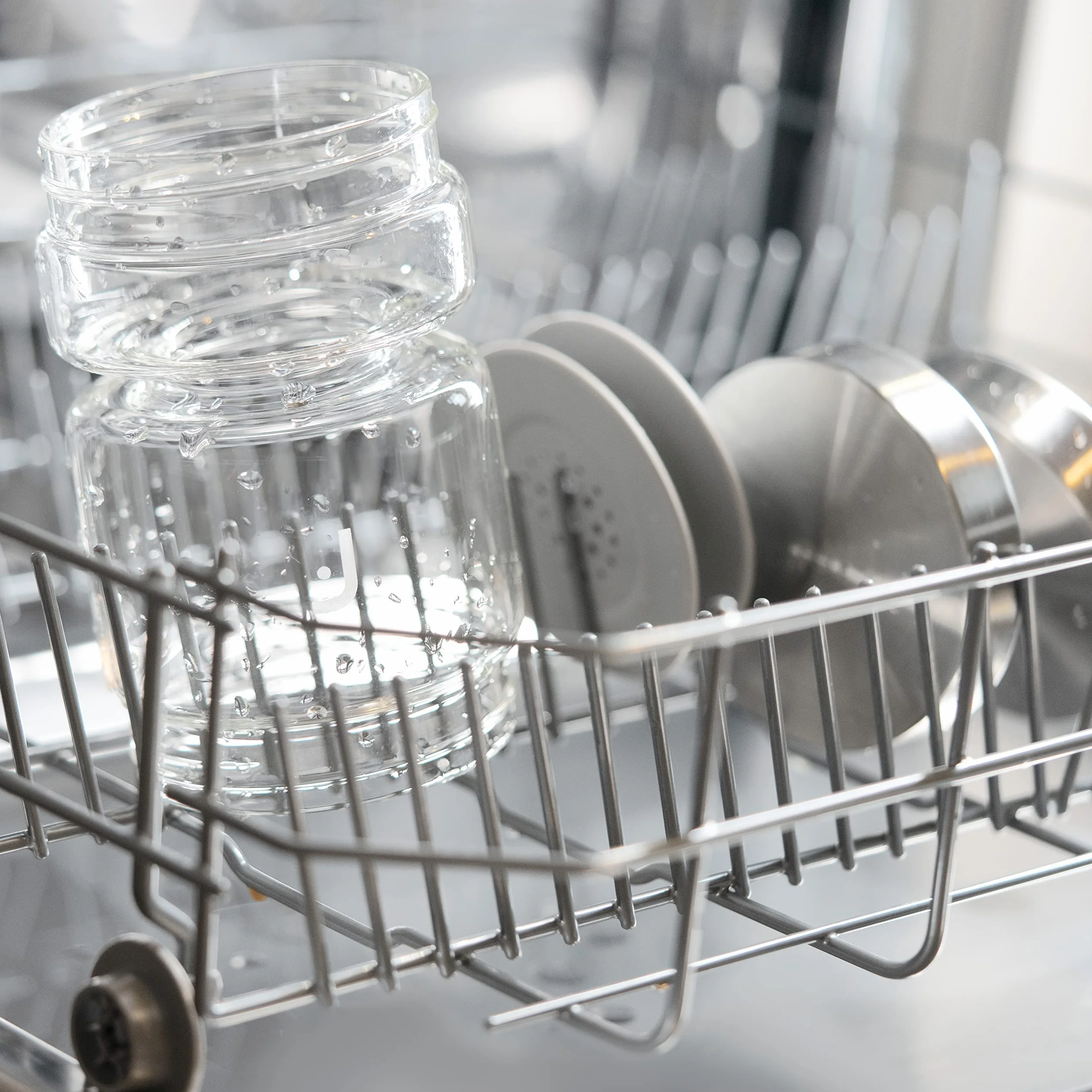 Tarro de vidrio para pepinillos, contenedor de almacenamiento de alimentos de 25 onzas, tamiz, cristalería de borosilicato para pepinos encurtidos, tapa para recoger