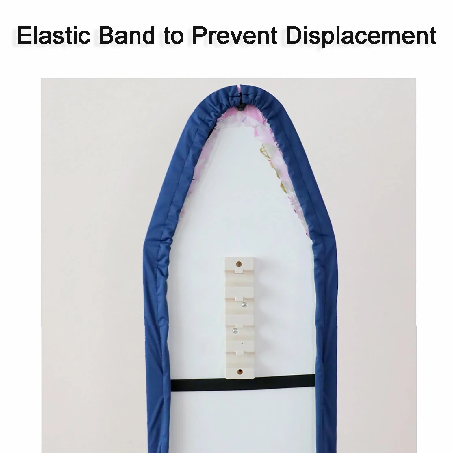 Funda elástica para tabla de planchar, fácil instalación, resistente a las manchas y a las quemaduras, cierre ajustable para tablas estándar (azul 90 x 30 x 6 cm / 35 x 12 x 2 pulgadas)