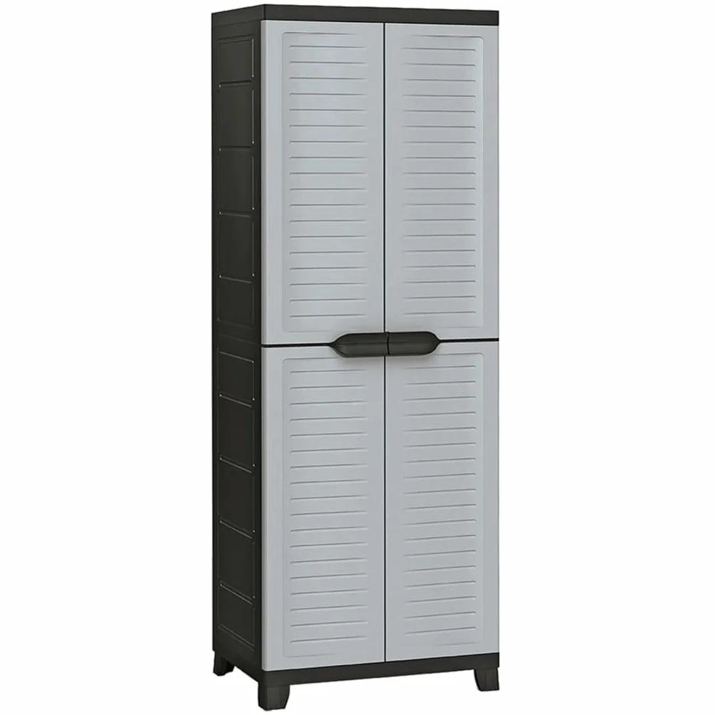 vidaXL Armario Estante Almacenamiento Bastidor Servicio Herramienta Organizador Hogar Jardín Patio Oficina Garaje de Plástico 65x45x181 cm