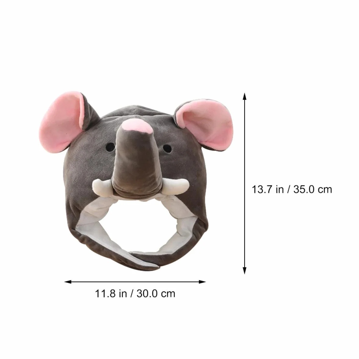 Sombrero para Fiesta Diseño de Elefante en Felpa y Algodón Pp, Práctico y Decorativo para Carnaval y Actuaciones de Baile