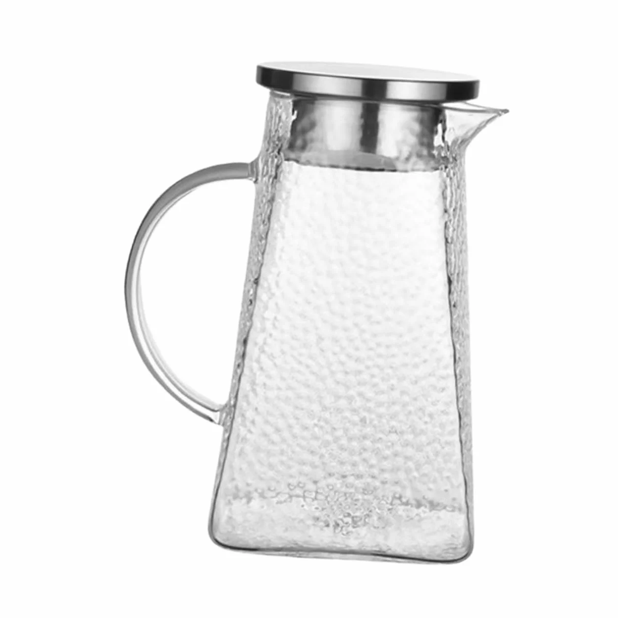 Botella De Agua Fría De Vidrio Con Tapa Hogar Jarra De Agua Hogar Para Beber y Zumos La Cocina Oficina