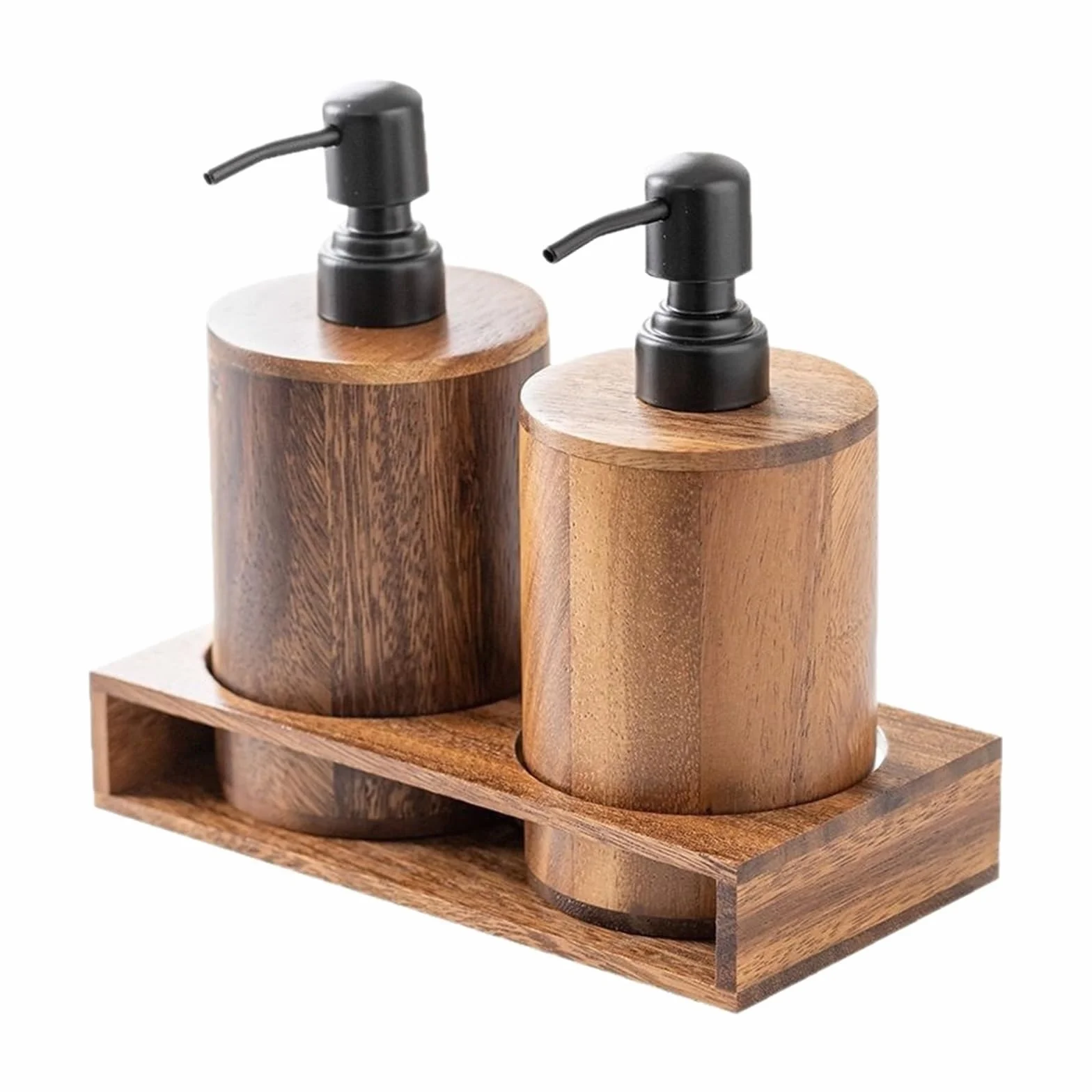 Dispensador de jabón para encimera de baño Dispensador de loción, práctico dispensador jabón for lavavajillas, Accesorio baño vacío Decoración y Accesorios(SET-400ml)