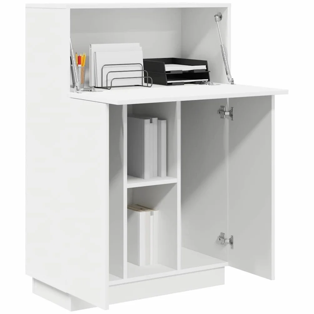 vidaXL Escritorio 71.5 x 31.5 x 106.5 cm Madera de ingeniería, Escritorio Moderno, Almacenamiento Duradero, Mueble Compacto para Oficina, Estudio Actual, Espacio de Trabajo Funcional