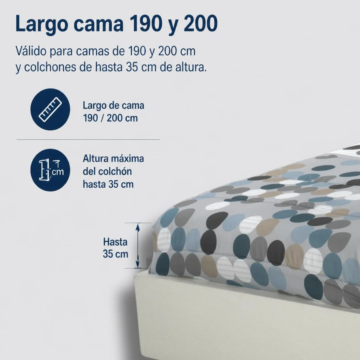 Lanovenanube Edredón Ajustable Vilma Gris Cama 120, 100% Microfibra 250g | Tacto melocotón, ajuste al colchón y uso para épocas de frío. Largo 190/200 cm. Fabricado en España. No incluye cojines