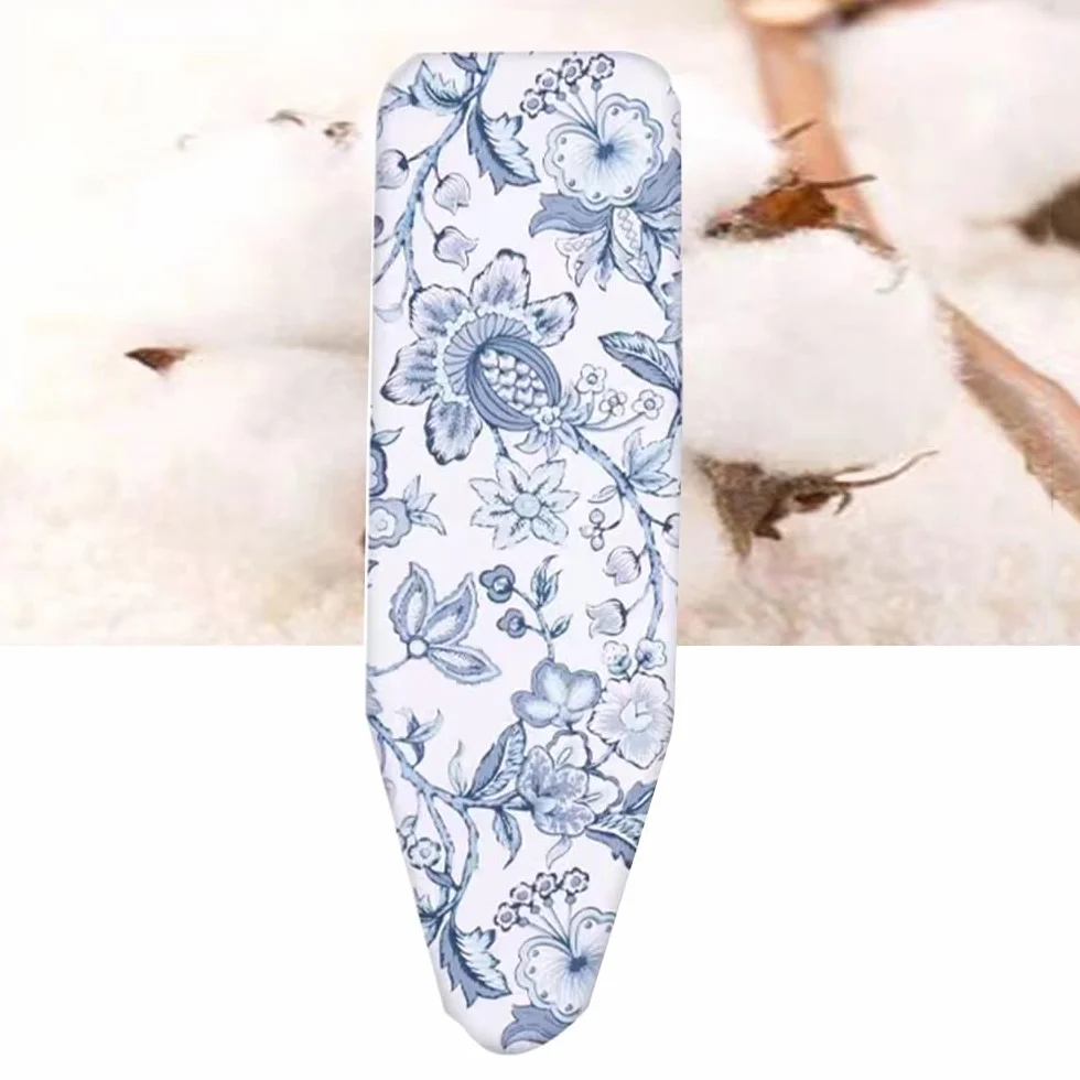 Funda de algodón for Tabla de Planchar, 15 x 45 cm, con Relleno de Fieltro, Resistente al Calor, Ajustable. ,Fundas para Tablas de Planchar(Blue,13x38 Inch(33x97 cm))