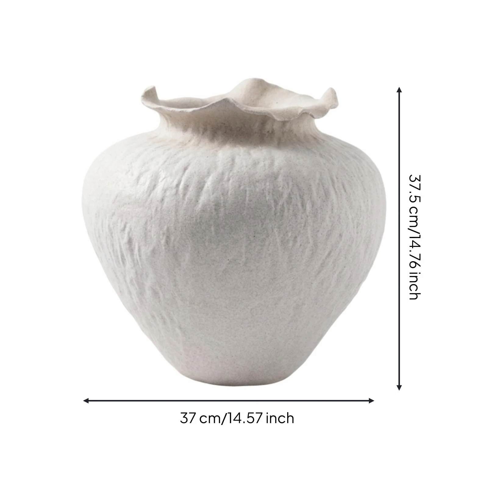 Florero Cerámica con Patrón Pintado a Mano Estilo Artesanal Jarrón Cerámica con Cuello Estrecho corativo Jarrón Rústico para Salón, Recibidor