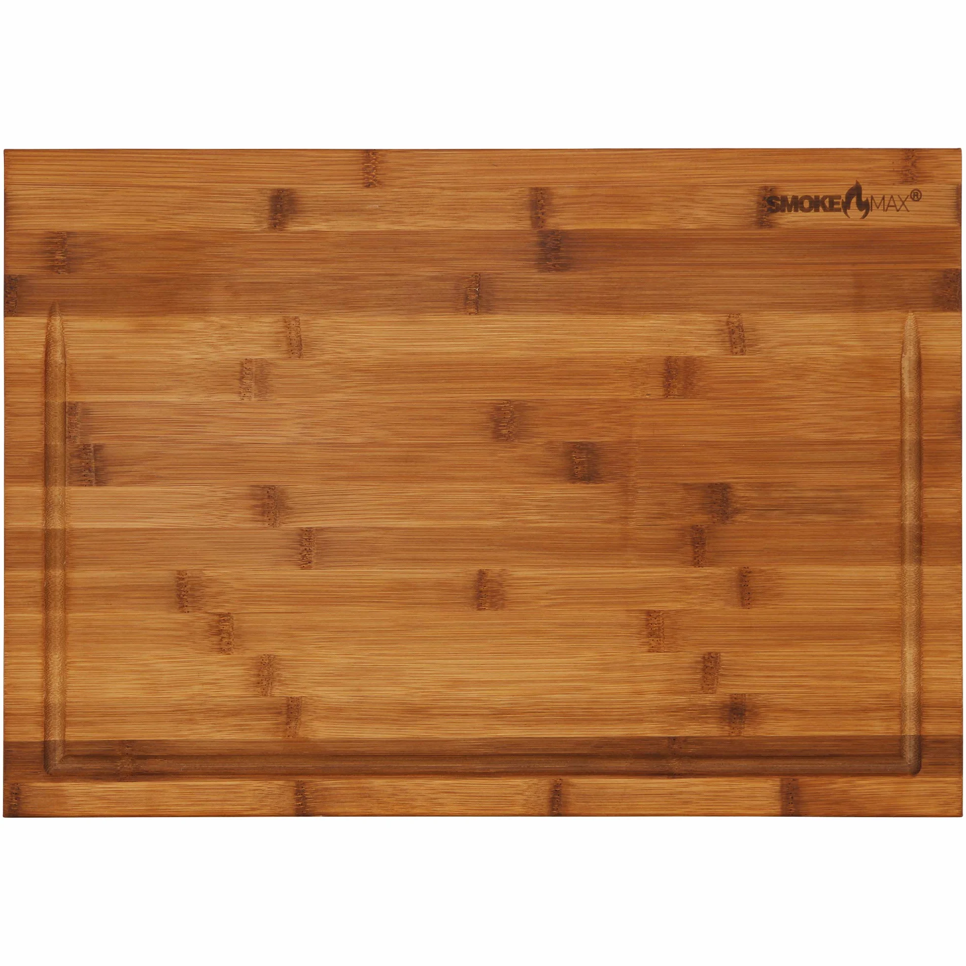 froggit Smokemax - Tabla de cortar y tabla de servir en un bloque de bambú (aprox. 60 x 40 x 5 cm)