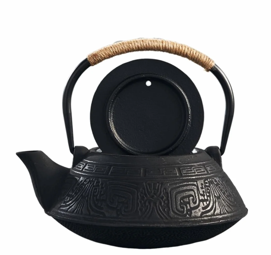 Tetera Japonesa Tetera Hierro Fundido Tetera Japonesa De Hierro Fundido, 27 Oz/800 Ml E Infusor De Té De Hojas Sueltas, Estufa De Tetera De Hierro Fundido Hervidor de Hierro Fundido Tetera de Hierro