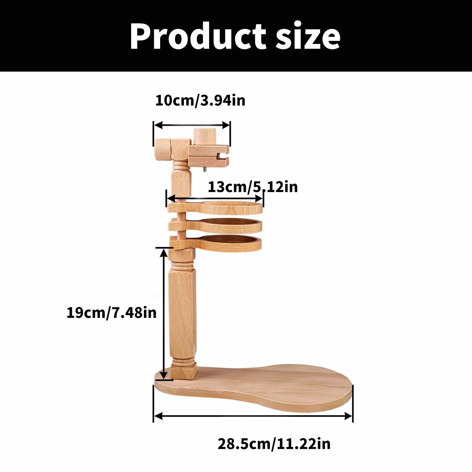Ukbzxcmws Soporte para bastidor de bordado con 3 compartimentos, altura ajustable, soporte para bastidor de bordado para coser artesanías