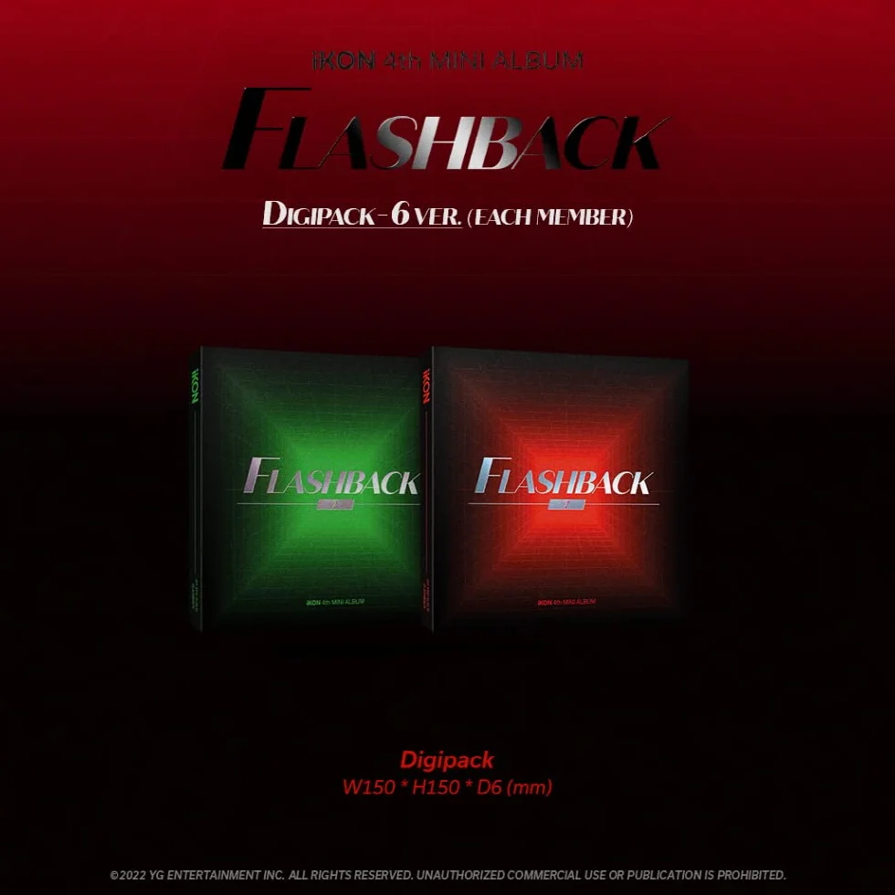 iKON - 4º Mini Álbum Flashback Digipack ver. CD+Extra Photocards Set (6 versiones)