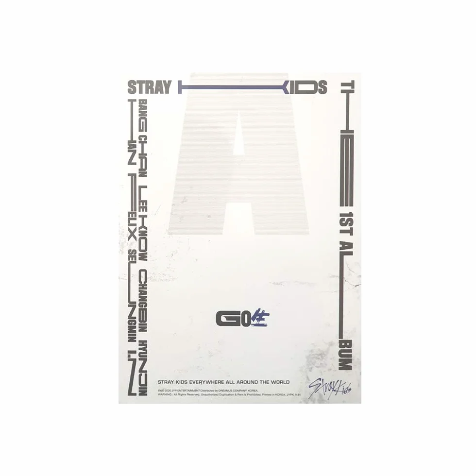 JYP Ent Stray Kids GO Live [Standard Version] 1st Album (C Type) CD+Photobook+Photocards+4 Cuts Film+Secret Card+Unit Lyric Leaflet+(Extra 4 Photocards+1 Double-Sided Photocard+Pocket Mirror)