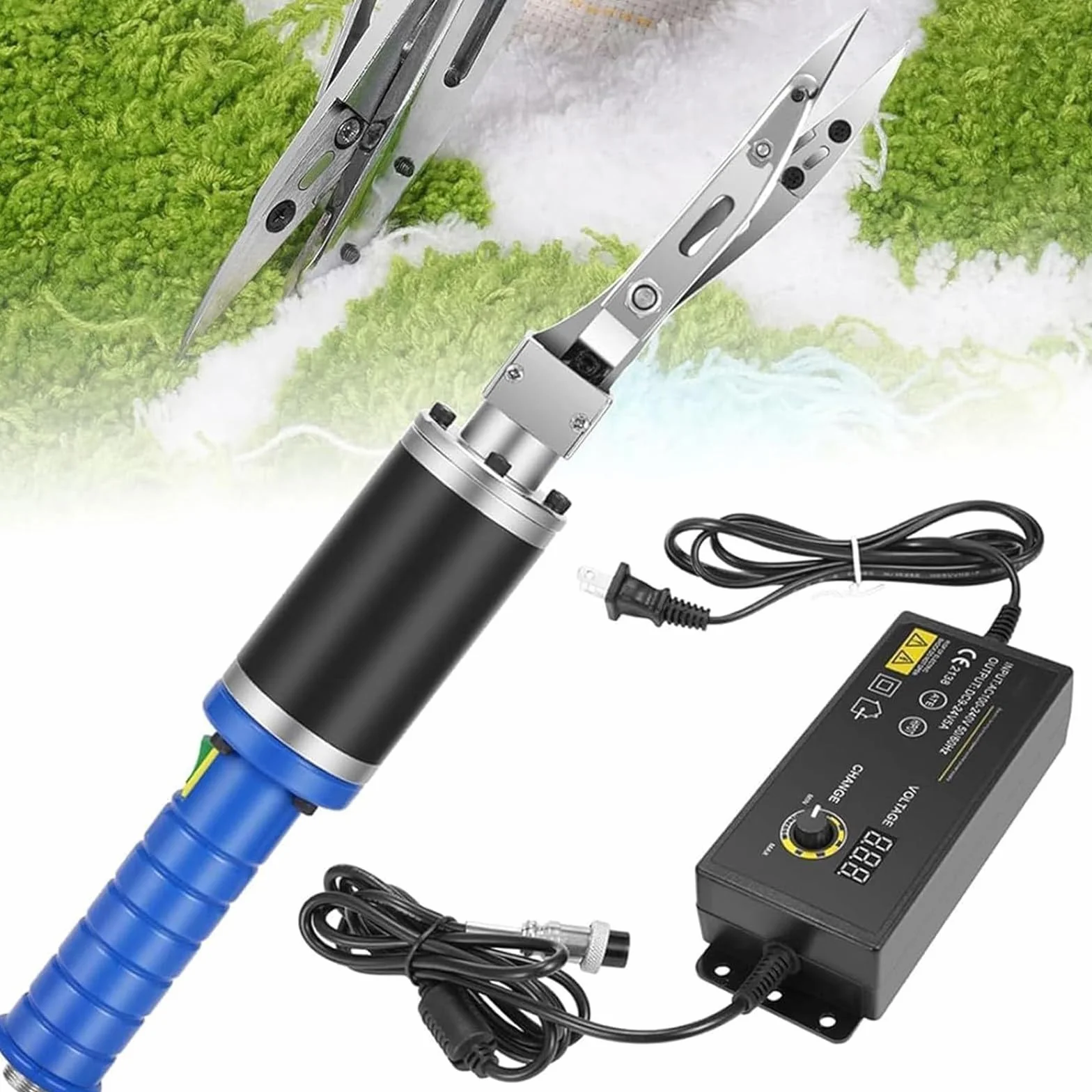 Tijeras para Tallar Alfombras Hechas a Mano, Tijeras Profesionales De 200W, Tijeras para Tallar Alfombras, para Tela, Cartón, Costura, Manualidades, Herramienta De Corte Potente Y Precisa