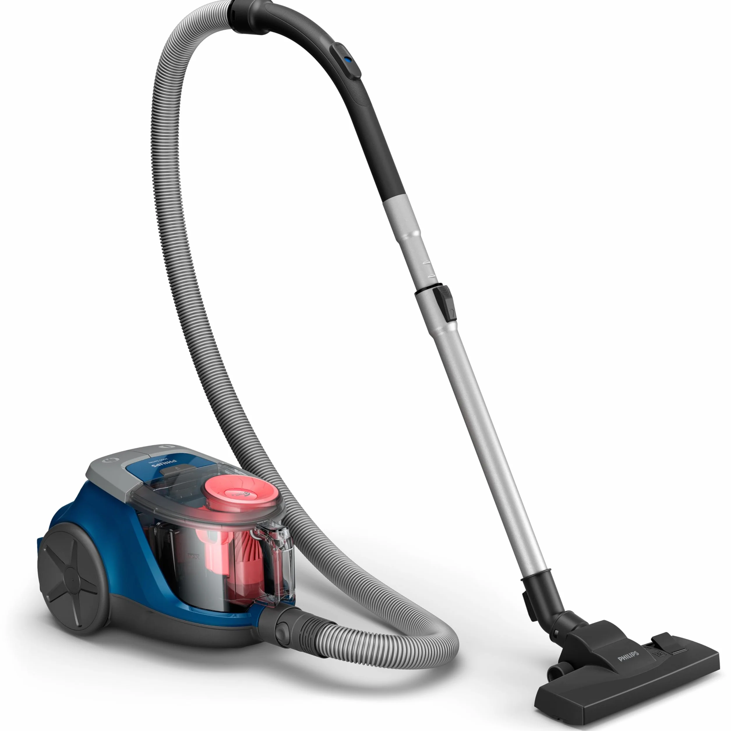 PHILIPS XB2123/09 - Aspirador de bid�n sin bolsa - 850 W - Compacto - 1,3 L - Azul oscuro/Melocot�n