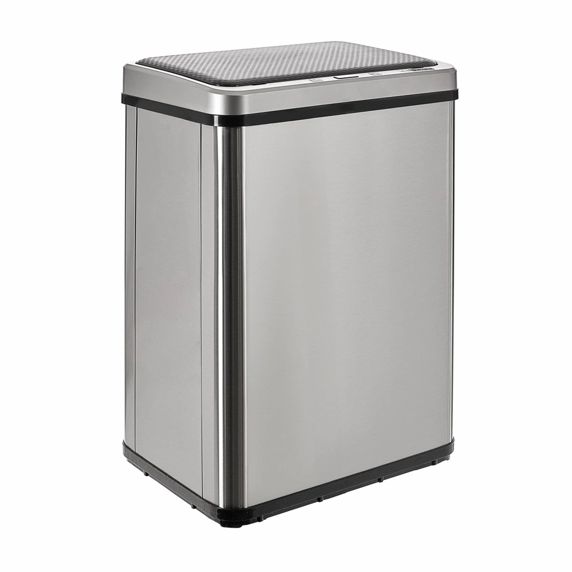 Well Home MOBILIARIO & DECORACIÓN Cubo de Basura Inteligente SIN Patas con Apertura automática y Contacto Manual de 40L, Alto: 55,5 (x35,5x26), Gris.