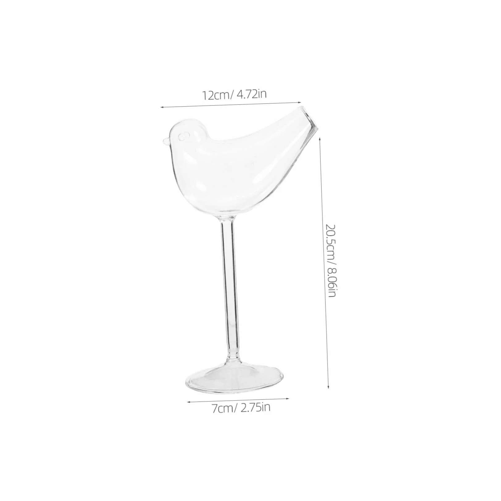 Cabilock Juego de Cuatro Copas de Cóctel de Vidrio Ahumado para Brandy y Vino Tinto, Elegantes y Modernas para Fiestas y Restaurantes