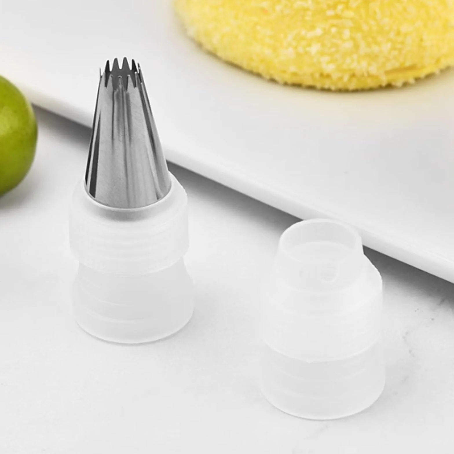 Juego de decoración Pasteles Acero Inoxidable 25 Piezas Completo con Caja Almacenamiento Herramientas for Hornear for Puntas pastelería Crema Mantequilla(Wei�)
